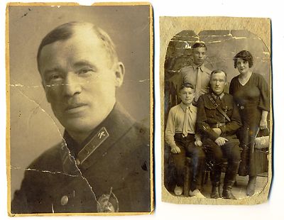  Soviet Order  Red star Photo Original Firefighter  with Badge 2 photo   (1905)