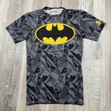 Under Armour UA Alter Ego Batman Shirt Men Small Gray T-Shirt Compression