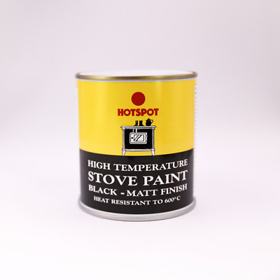 Hotspot Hochtemperatur-Ofenfarbe schwarz - mattes Finish - Dose & Aerosol