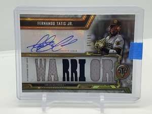 Fernando Tatis Jr - 8/18 Auto 'Warrior' - 2020 Triple Threads Jersey - GAME USED | eBay
