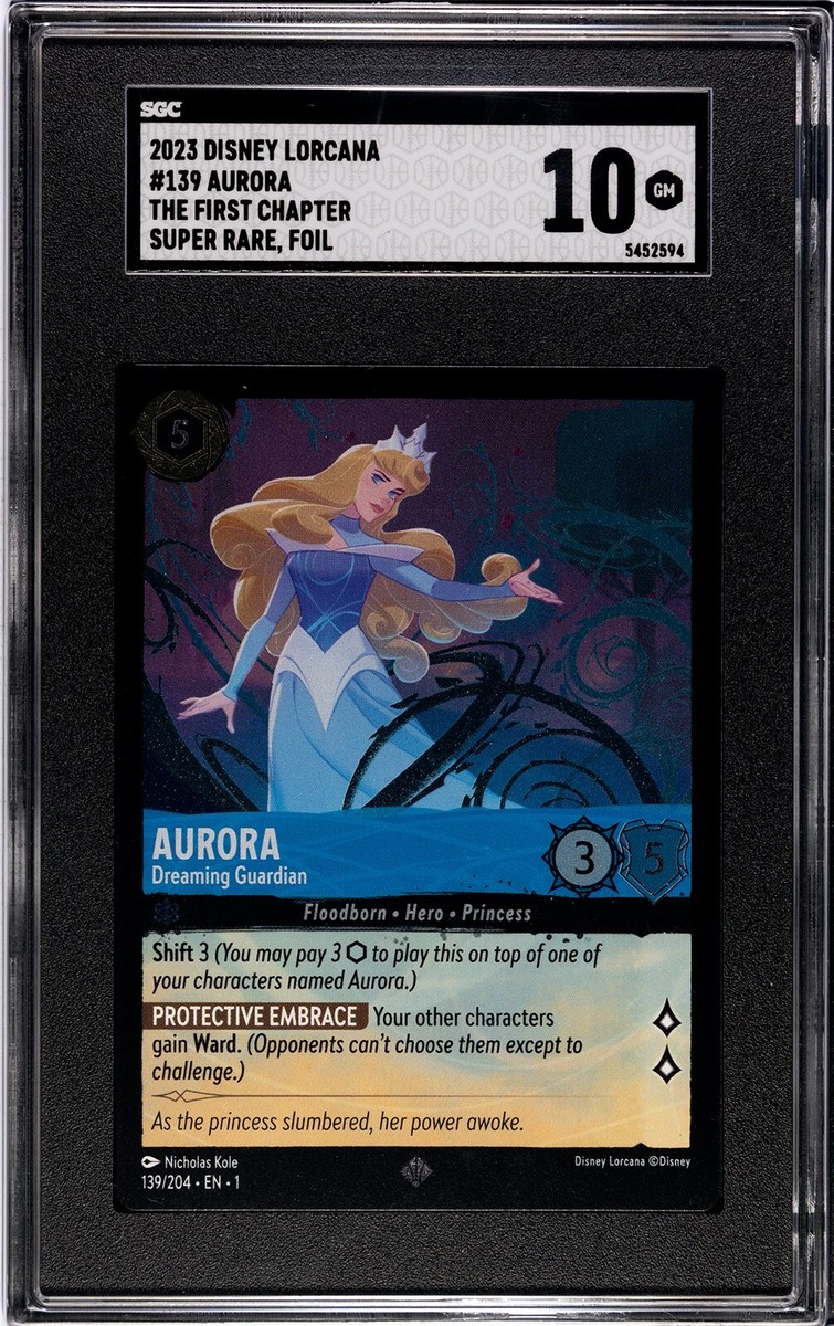 2023 Disney Lorcana The First Chapter #140 Aurora SGC 10 GEM MINT
