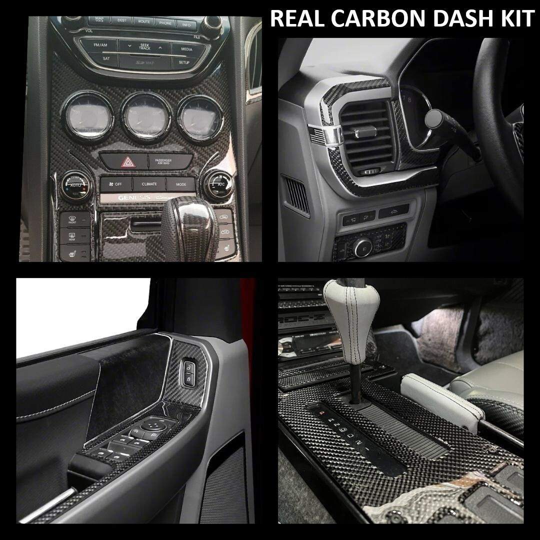 Fits Honda Civic 4DR Sedan 2002 W/Manual Transmission Large REAL CARON DASH KIT