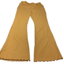 NEW 3XL Tan Flared Pants No Boundaries NOBO Stretchy Leggings Size 21 Ribbed NEW