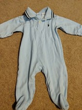 Ralph Lauren Baby Footie Pajamas 3-6 Month Blue