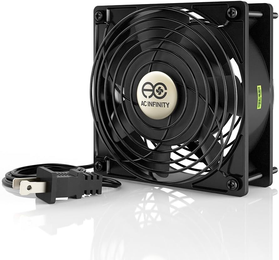 AC Infinity AXIAL 1238, Muffin Fan, 115V 120V AC 120mm x 38mm High 