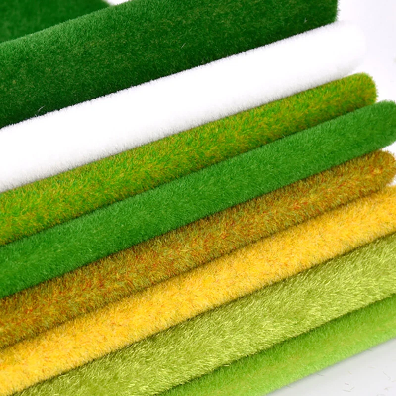 250x250 mm Grasmatte Modelleisenbahn Rasenmatte Wiesen Gras Dekor Landschaftsbau - Bild 3 von 4