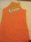 Vintage 70's Crush Soda Chef Cooking Apron Fabriko Usa Made 10% Real Juice