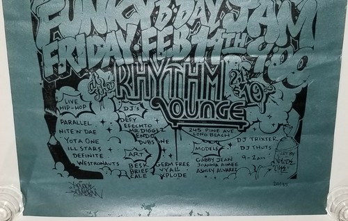 SIGNED XPLODE ONE GRAFFITI POSTER STREET ART URBAN PRINT DJ HIPHOP FLYER RAP LBC - 第 10/12 張圖片