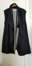 NWT TAHARI by ARTHUR S.LEVINE 18W Black White Stripes VEST Business Carrier