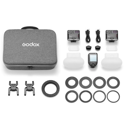 GODOX MF12-DK1 Macro Flash Kit Including 2 x MF12 Off- TTL Flash Z2N6