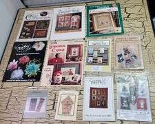 Christmas Holiday Stitching Sew Craft Book Pattern Lot Towel Stocking Ornaments