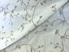 Hanami Pearl Japanese Inspired Embroidered Fabric