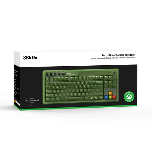 8BitDo Retro 87 Mechanical Keyboard with RGB Backlight, Bluetooth/2.4G/USB-C - Picture 3 of 18