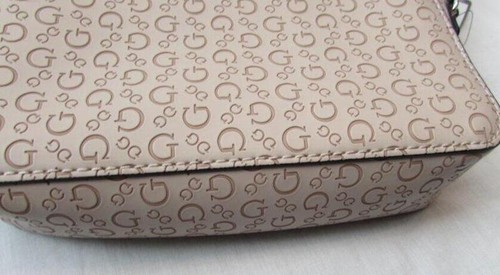 GUESS Campos Mini signature logo shoulder handbag crossbody latte NEW - Picture 2 of 5