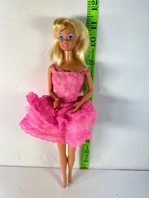 Barbie Doll Mattel Pink Dress Vintage