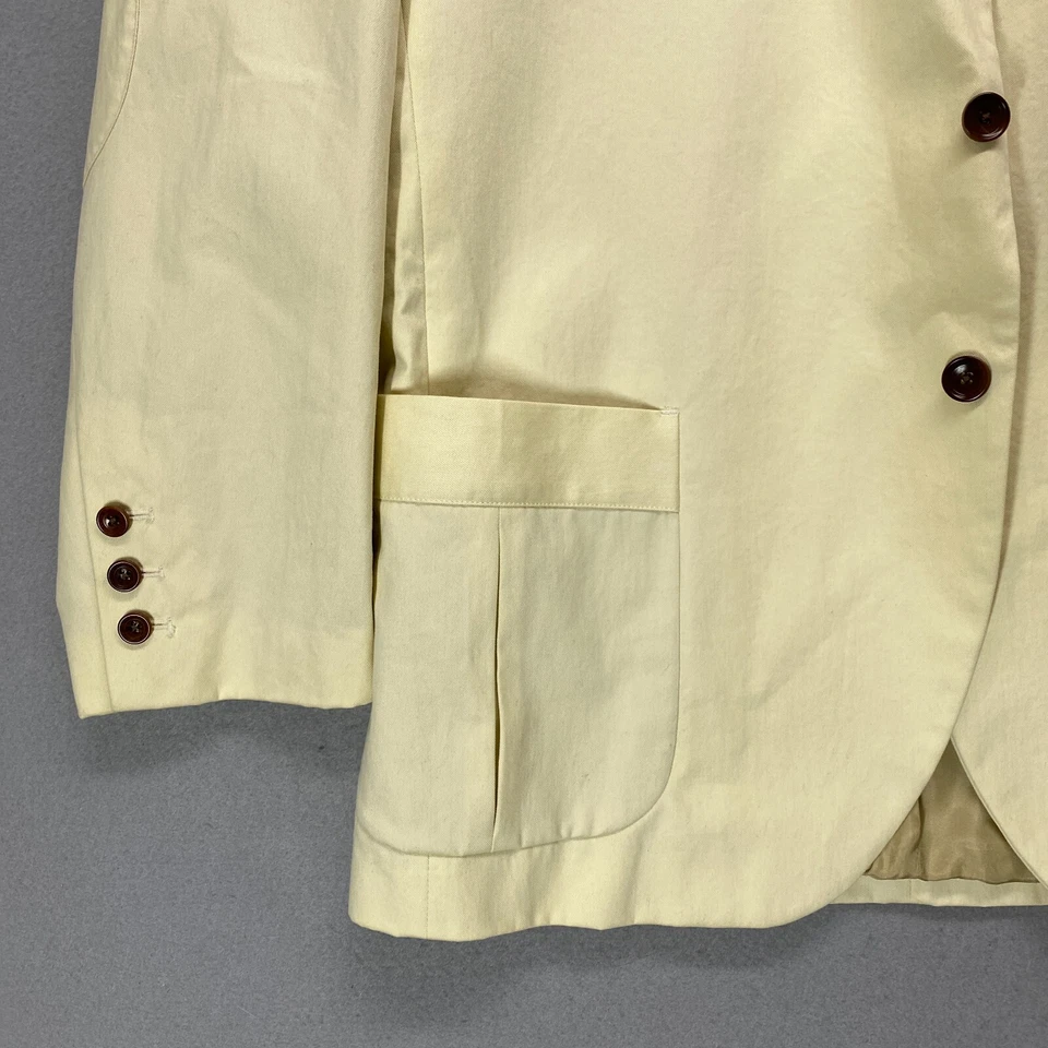 Abrigo deportivo Tommy Bahama para hombre grande de algodón crema Foto 4 de 4