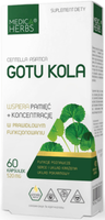 Medica Herbs Gotu Kola Extrakt Centella Asiatica Konzentration 520Mg 60 Kapseln
