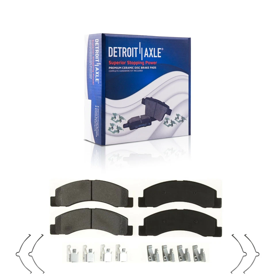 Rotores delanteros y traseros 4x4 pinzas de freno pastillas de freno para 2000-2004 F-250 F-350 SD Foto 4 de 4