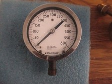 Ashcroft 0 - 600 PSI AISI 316 Tube Gauge