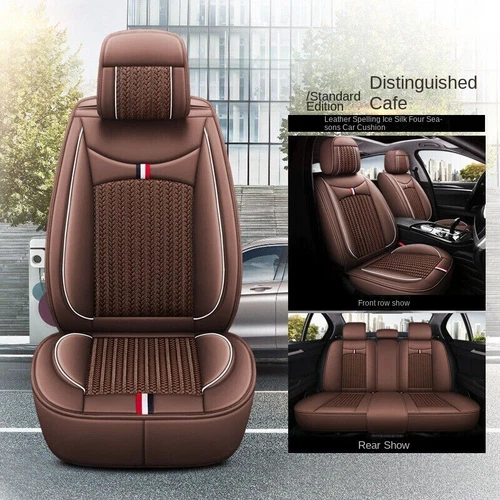 For Chevrolet Car Seat Cover Full Leather Ice Silk Car 5 Seats Universal Set Fit - Bild 4 von 28