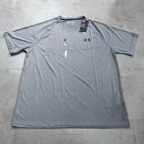 Under Armour Tech 2.0 HeatGear Loose Fit T-Shirt Grey Mens Size XL New! - Picture 2 of 12