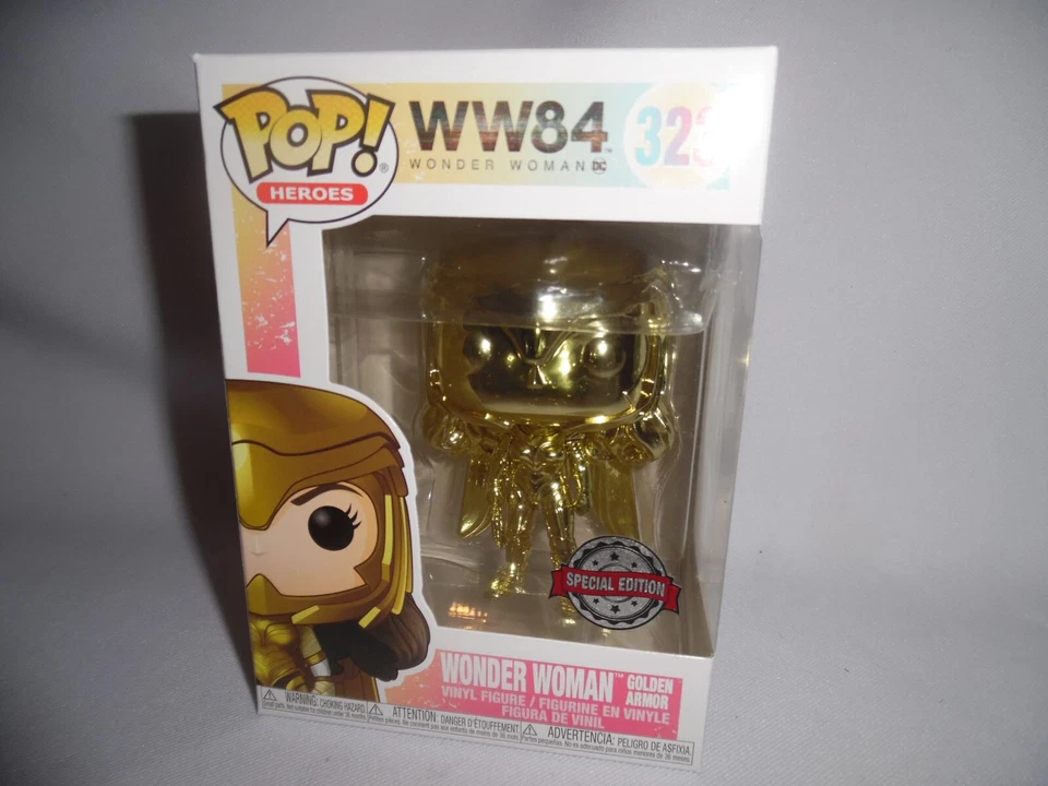 Figurine - Pop! Heroes - Wonder Woman 1984 - Wonder Woman Golden Armor - N° 323  - Photo 3/3