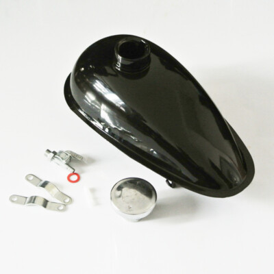 Tanque De Gasolina Pequeño De 2L Para Motocicleta - Compatible Con Motores 49cc, 66cc, 80cc, Metal Resistente