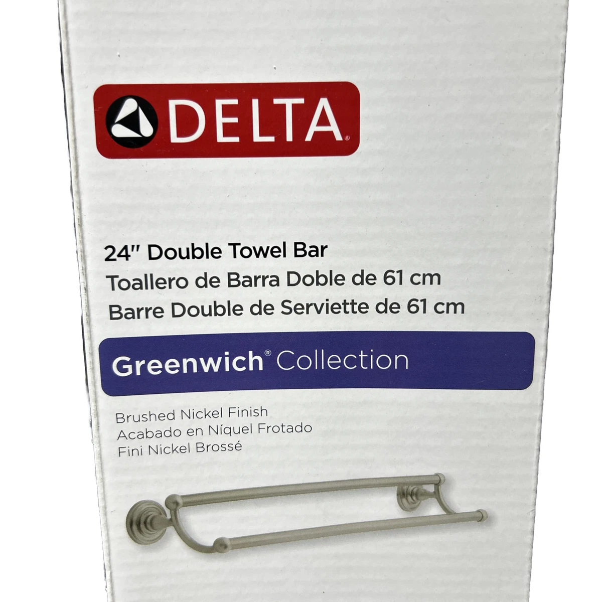 Delta greenwich outlet double towel bar