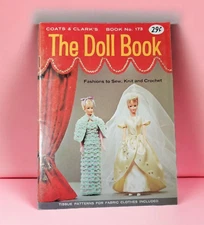 1966 Coats & Clark VTG Doll Book No 173 Barbie Fashions to Sew Knit and Crochet