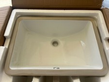 Undermount Sink Bathroom Sarlai 17.3 x11.6 Vanity Sink White Rectangular NEW