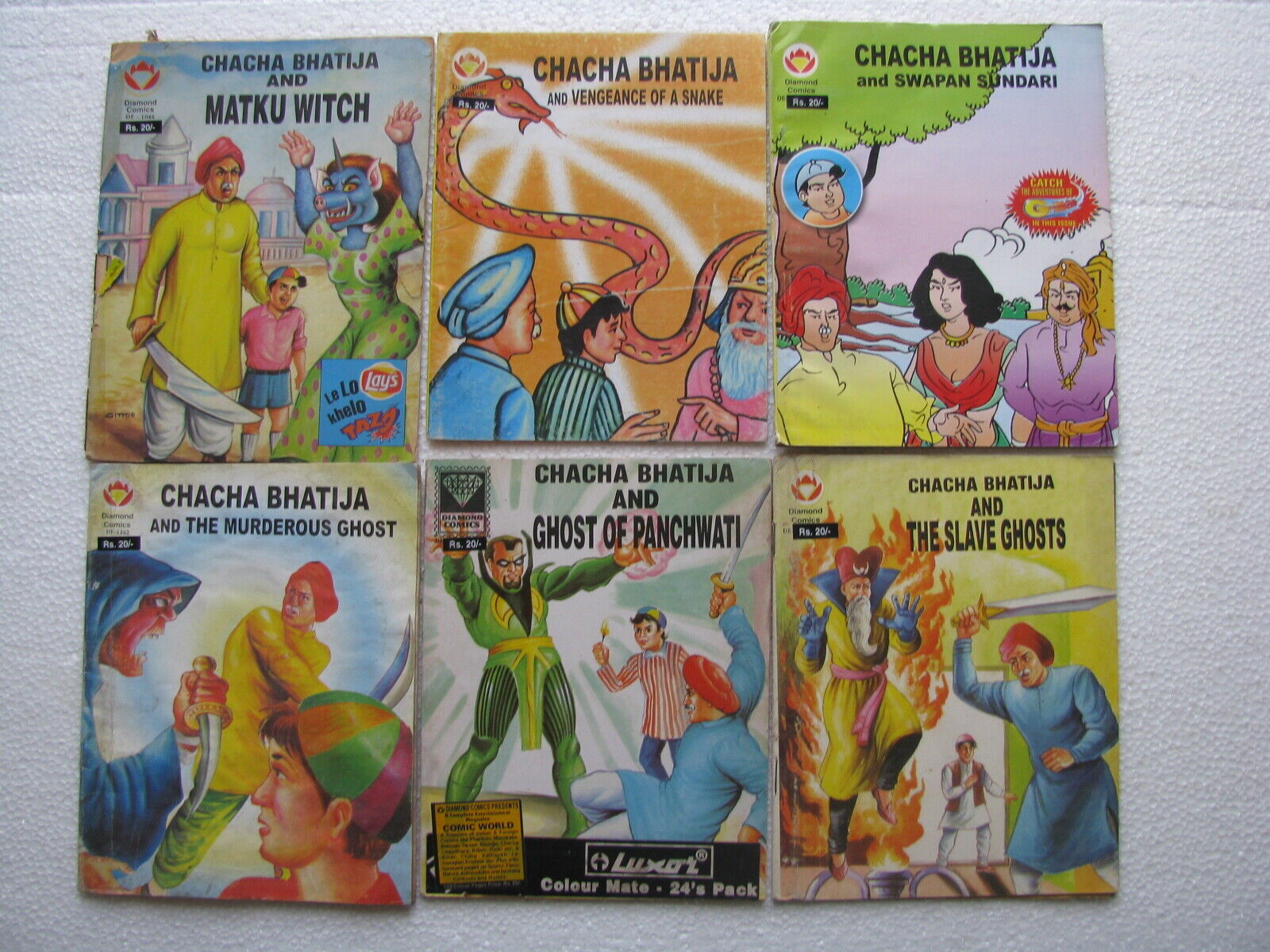 CHACHA BHATIJA Lot of 6 Diamond Comics India ENGLISH-36c | eBay