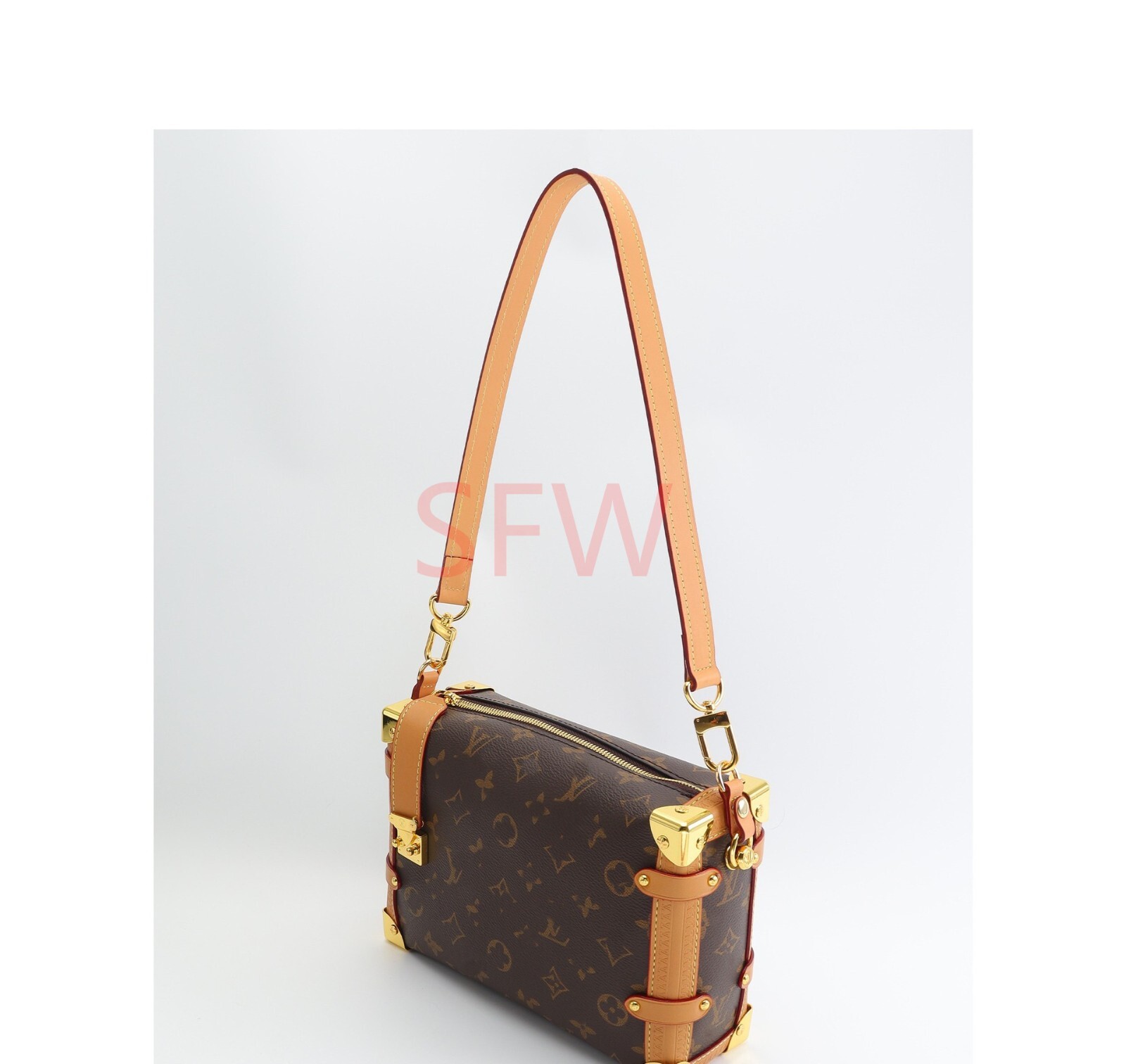 Vachetta Leather Replacement Shoulder / Extend Strap For Fits LV Sidetrunk image 5