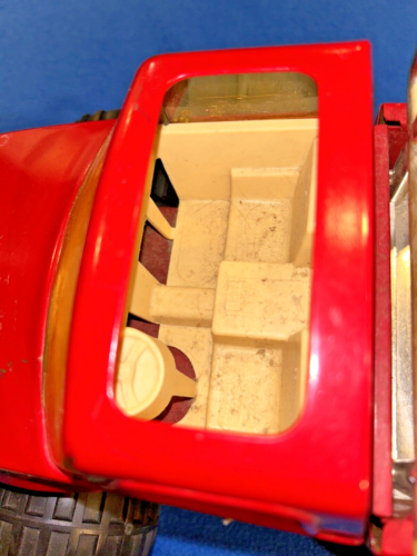 Camion giocattolo Nylint Action Master Steer Crazy metallo rosso argento decalcomania ruote in gomma - Foto 12 di 23