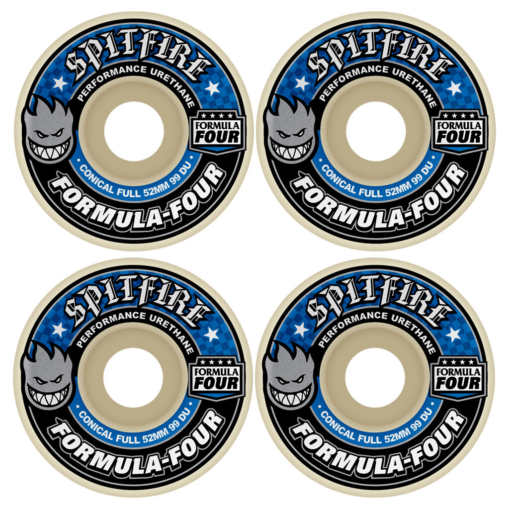 Spitfire Skateboard Wheels F4 99A Conical Full Formula Four