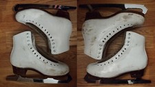 Ice Skates Harlick High Test Size 4 Freestyle boots 8.75" Select Classic blades
