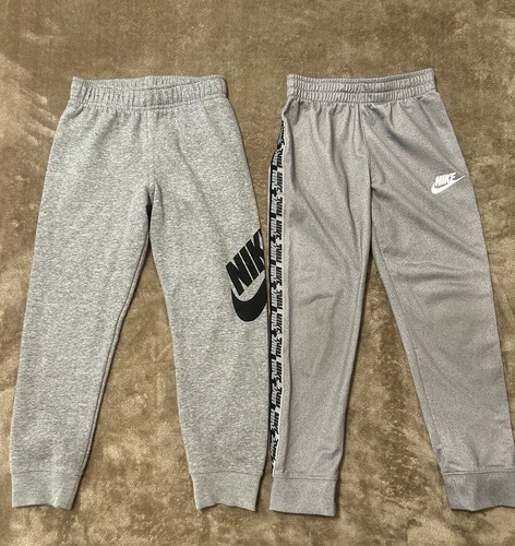 Nike Gray Boy Size 7 Joggers Sweats Athletic Sports Casual Activewear Pants