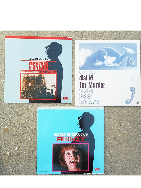 PSYCHO-DIAL M FOR MURDER-FRENZY-LASERDISC-HORROR-HITCHCOCK-MOVIES-FILM-THRILLER