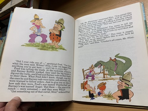 1974 "FLINTSTONE GIANT STORY BOOK" ILLUSTRATED ANNUAL HARDBACK BOOK (P4) - Picture 11 of 15