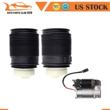 3PCS Air Suspension Kit Air Spring & Compressor For Mercedes E550 E350 CLS550