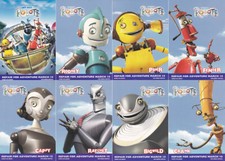 ROBOTS Complete Set-of-8 Postcards