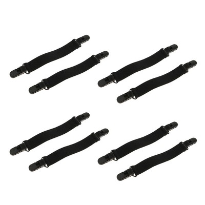 8 verstellbare Stiefelriemen Beinbügel Elastische Hosenclips für Frauen