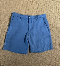 Callaway Golf Shorts Mens 34 Blue Performance Stretch Flat Front Lightweight