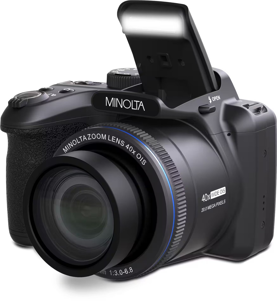 Minolta - ProShot MN40Z 20.0 Megapixel Bridge Camera with 40x