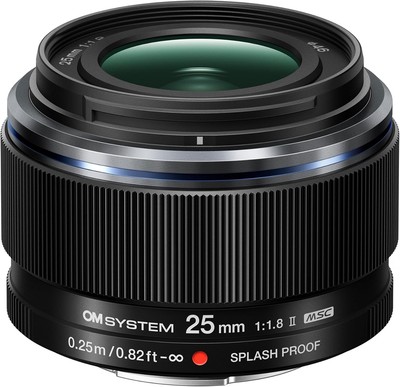 OLYMPUS OM SYSTEM M.Zuiko Digital 25mm F1.8 II Lens Micro Four Thirds Mount