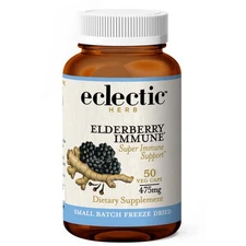 Elderberry Immune 475 mg 50 Caps By Eclectic Herb