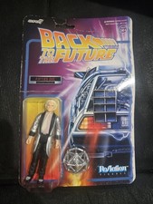 Super 7 Back to the Future ReAction Figure FIFTIES DOC BROWN New Damage Card