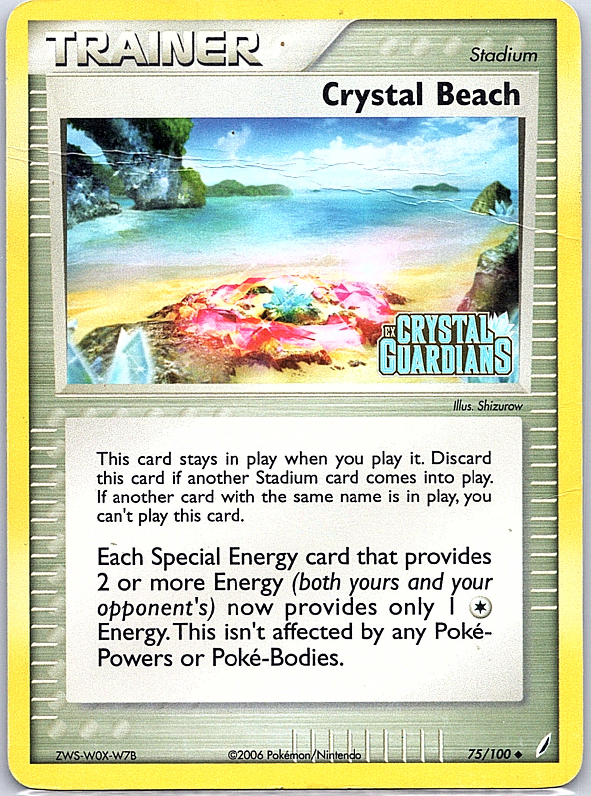 Crystal Beach 75/100 Crystal Guardians Reverse Holo *DMG