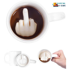 Ceramic Middle Finger Coffee Cup Milk Tea Gif...