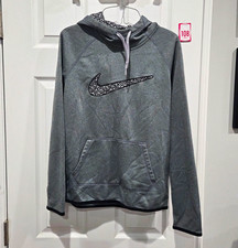 Nike Therma-FIT Women's S Gray Fleece Pullover Hoodie