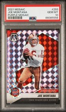 2021 Panini Mosaic JOE MONTANA #293 Purple Mosaic /49 PSA 10 49ers HOF